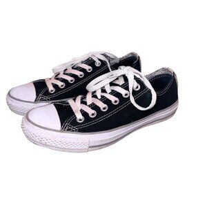Converse Chuck Taylor All Star Low-Top Sneaker Black/White 7.5 Skater Shoes